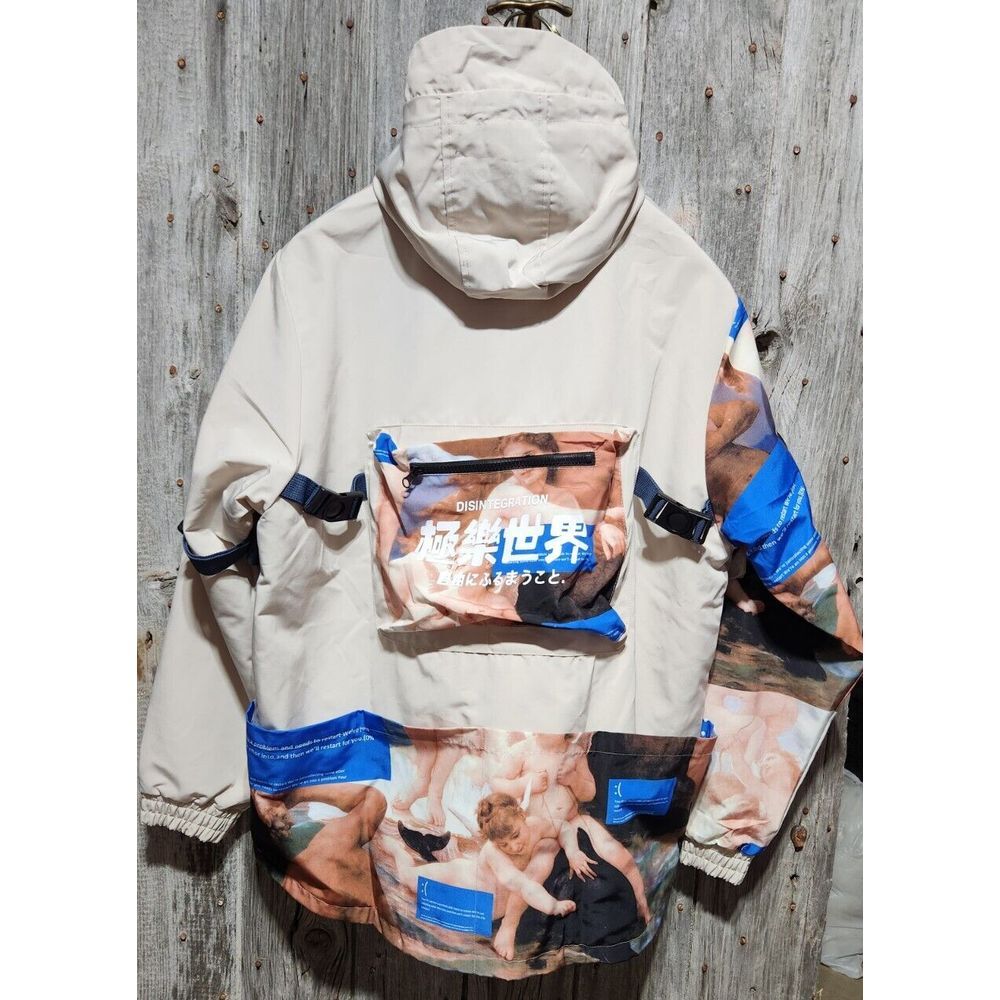 HFNF Disintegration jacket Waterproof cargo Windbreaker street/tech wear L NEW - Picture 2 of 8